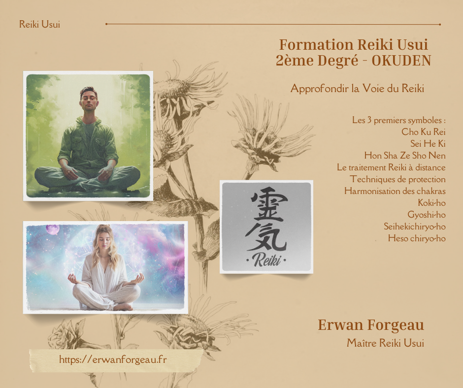 Formation Reiki Usui 2ème degré